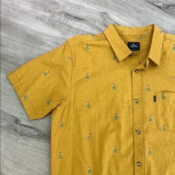 RIP CURL-HULA BREACH SHORT Hawaiian SLEEVE BUTTON UP SHIRT - Picture 10 of 10